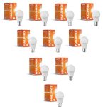 Halonix 7W B22 Led Cool White Bulb, Pack Of 10
