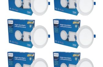 Philips 15W Round Led Ceiling Light | Ap Plus Ultraglow Recessed Led Ceiling Light For False Ceiling | Cut Out : 5.5 Inch, Colour : Warm White, Pack Of 6