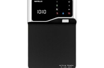 Havells Active Touch Hot| Warm|Ambient (Hwa) Uv Water Purifier With Auto Diagnostic, Maintenance Alerts (Black), Suitable For Tanker, Municipal Water