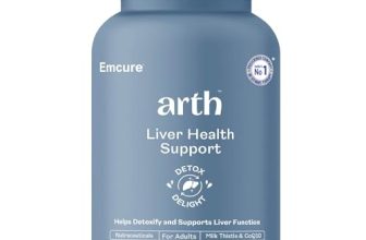 Arth Liver Health Support | Silymarin Or Milk Thistle (300Mg), Coq10, Vitamin C & Vitamin E | Natual Liver Detox & Digestion Support | Fatty Liver Support Supplement- 60 Veg Liver Detox Tablets