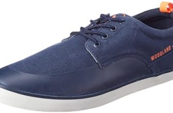 Woodland Men’S Navy Canvas Sneakers-7 Uk (41Euro) (Gc 3911021C)
