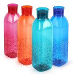 Cello Florence 1000Ml | Bpa Free, 100% Food Grade | Safe Plastic | Refrigerator Safe | Wide Mouth | Leakproof | Set Of 4 Assorted