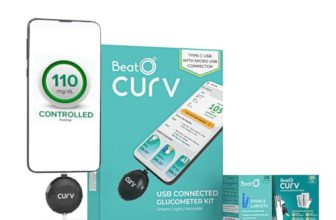 Beato Curv Sugar Test Machine | Free 25 Strips & 25 Lancets (Type-C Usb Connector) | Simple & Accurate Testing Of Blood Sugar Levels At Home |Smartphone Connected Glucometer Machine | Android Only | Iso Certified: Made In India