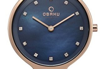 Obaku Analog Blue Dial Women’S Watch-V173Lxvlml