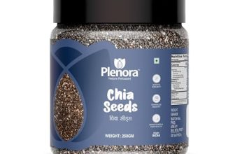Plenora Chia Seeds For Weight Loss | 250G | Raw, Unroasted & Natural | Rich In Fiber, Omega-3 & Protein | Superfood For Healthy Lifestyle | Gluten-Free |