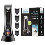 Vega Cleanball Full Body Trimmer For Men|Private Parts,Pubic Hair, Balls,Manscaping, Body Multi-Purpose|Ipx5 Waterproof|No Nicks Or Cuts|90 Min Non-Stop Runtime With Led Flashlight|Fast Charge Vhth-33