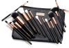 Minara Makeup Brush Applicator Set Of 15 With Premium Leather Pouch(Pack Of 15)