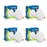 Crompton Domestic Recess Led Deep Cut Down Lighter Star Deep Glaze 3W (Blue, Pack Of 4)