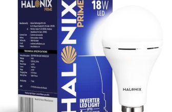 Halonix 18W Emergency Inverter Bulb | Rechargeable Emergency Led Bulb For Power Cuts | Backup : Upto 4Hrs | Cool Day Light | Pack Of 1 | Rechargeable Emergency Light |