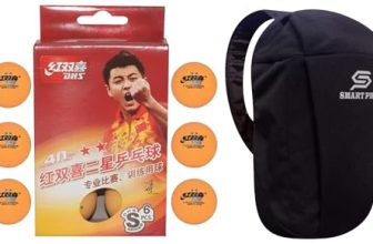 Dhs Tt Ball S-S1840By 2 Star Y Supermarket (6 Pcs Box) 30 Pcs With Smart Pro Tt Special Cover Speed Black