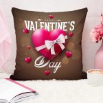 Stitchnest Gift For Boyfriend Girlfriend Husband Wife Couples Girls Boys Printed Jute Cushion Cover, Set Of 1 (16X16 Inches)