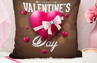 Stitchnest Gift For Boyfriend Girlfriend Husband Wife Couples Girls Boys Printed Jute Cushion Cover, Set Of 1 (16X16 Inches)