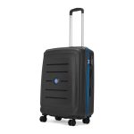 Vip Corsa Check-In 66 Cm (Medium) 8 Wheels Trolley Bags For Travel, Hard Case Lightweight Bag With Combination Lock, Tough Suitcase For Travel (Black)