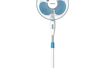 Bajaj Frore Neo 400 Mm Oscillating Pedestal Fan For Home | Aerodynamically Balanced Blades | 100% Copper Motor | High Air Delivery | 3-Speed Control | Rust Free | 2 Yrs Warranty 【Blue】