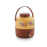 Cello Travel Star Pastic Insulated Water Jug | Inner Stainless Steel Jug | Hot & Cold | Easy To Carry | 20 Litres, Brown