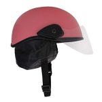 Western Era Unisex Half Helmet For Men & Women | Clear Visor | Comfort & Safety | Enhanced Design (Large)