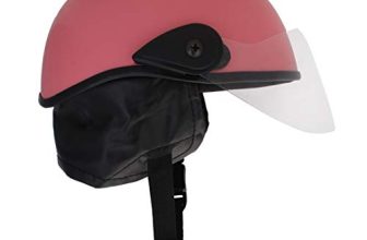 Western Era Unisex Half Helmet For Men & Women | Clear Visor | Comfort & Safety | Enhanced Design (Large)