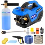 Woscher Car Washer High Pressure Gun Pressure Washer For Car, Car Washing Pump For Car, Bike And Home Use Cleaning |18 Months Warranty | 100% Copper Motor | 2400 Watts | 240 Bars |