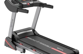Lifelong Lltm153 Fit Pro 4.5 Hp Peak Motorised With Max Speed 14Km/Hr | Max User Weight 110Kg, Heart Rate Sensor And Manual Incline, Treadmill For Home (Video Call Installation Assistance), Black