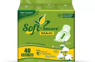 Soft & Secure Cotton-Soft Extra Gel Overnight Sanitary Pads | Xxxl Size | Leak Lock Core | Ultra-Thin, Rash-Free & Breathable | Heavy Flow Protection (40)