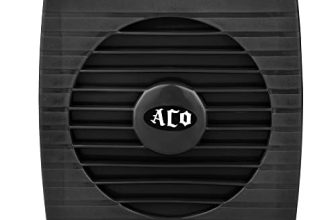 Aco® Ventilating Exhaust Fan 10Ap For Home, Bathroom And Kitchen | 100Mm | 100% Copper Motor (Black)