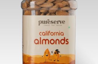 Pureserve Natural California Almonds 500G – Whole Badam Giri | High In Protein, Fiber & Essential Nutrients | Boosts Immunity & Energy | 100% Natural, Gluten-Free Superfood | Fresh & Crunchy