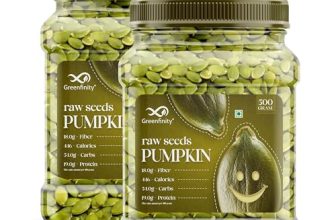 Greenfinity Raw Pumpkin Seeds – 1Kg (2 X 500G) | Premium Nutrient-Rich Snack, Crafted For Wellness & Vitality
