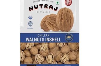 Nutraj Chilean Walnut Inshell 500G Pouch | Akhrot | Dry Fruits | Nuts | Grocery Items.