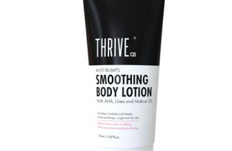 Thriveco Smoothing Body Lotion For Dry, Rough & Bumpy Skin | With Aha, Mahua Oil & Urea | Moisturizes, Hydrates & Treats Keratosis Pilaris,Strawberry Skin In Men & Women | 150 Ml