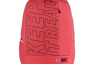 Gear Keep It Real 40L Large Water Resistant School Bag/Casual 4 Compartment Backpack/Daypack/Travel Standard Backpack/Kids Bag/College Bag For Boys/Girls/Men/Women (Pink-Black)