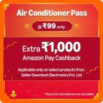 Extra 1000/- Apay Cashback With Air Conditioner Purchase In First 5 Days Of Great Indian Festival (Till 27Th Sep 2025)
