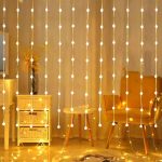 Desidiya® 80 Crystal Ball Warm White LED String Lights for Diwali Decoration Curtain Lights Ball Pendants 3X2 Meter String Light with 8 Modes for Party, Patio, Restaurants, Christmas Festive Plug-in