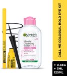 MAYBELLINE NEW YORK Call Me Colossal Bold Eye Kit – Kajal+Bold Liner+Miceller(Black, 128.35 g)