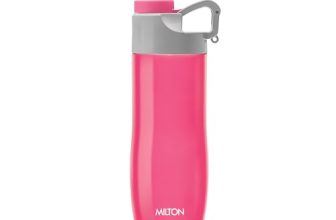 Milton Alpha 500 Stainless Steel Sports Water Bottle, 480Ml, Pink (Pack Of 1)