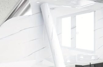 JB’S LAND White Marble Self Adhesive Wallpaper – Waterproof & Heat-Resistant PVC Sticker for Kitchen, Furniture & DIY Walls (60 x 200 cm)