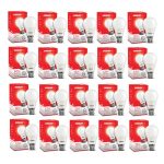 Eveready 12W Led B22 Light Bulb | High Efficiency & Glare-Free Light | 4KV Surge Protection | With Wide Operating Voltage Range | 100 Lumens Per Watt | Cool Day Light (6500K) | Pack of 20