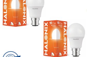 HALONIX 15 W Basic Round B22 LED Bulb(White, Pack of 2)