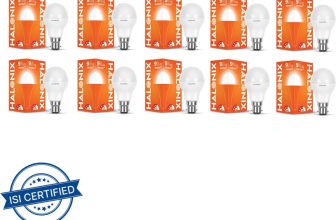 HALONIX 9 W Basic Round B22 LED Bulb(White, Pack of 10)