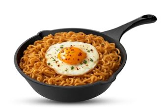 Roca Pre-Seasoned Cast Iron Frypan | Cast Iron Skillet 6″ Or 15Cm |Small Tawa Pan | Induction Frying Pan | Roasting & Sauteing | Omlette Pan | Rust-Resistant | Free Cotton Sleeves + Storage Bag