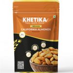 Khetika Premium California Almonds 500g | Dry Fruits Gifts, Almonds, Badam, Badam Giri, Rich in Fiber, Boost Immunity, Healthy Nutritious Snacks, Whole Crunchy