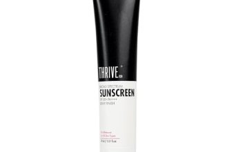 Thriveco Water-Based Sunscreen | Broad Spectrum & Spf 50 Pa++++ | Uv A & Uv B Protection | With Dewy Finish | Sweat-Resistant, Non-Sticky & Highly Absorbant | For All Skin Types, Men & Women | 30Ml