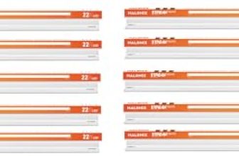 Halonix 22-watt LED Batten/Tubelight | Streak square 4-ft LED Batten for Living Room & Bedroom | Cool Day Light, Pack of 10