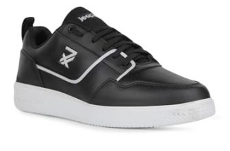 Liberty Leap7X Snookis-2E Lacing Casual Sneakers For Men With Eva Sole|Pvc Upper|Memory Foam Insole|Stylish & Comfortable|Breathable, Lightweight & Flexibility|Shock Absorption (Black – 40 Eu)