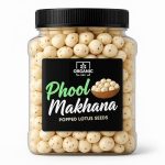 Organic Box Phool Makhana 100 gm, Fit for Fasting | Foxnuts, Lotus Puffs | Rich in Calcium, Maintains Weight, Healthy Snacks