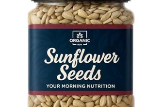 Organic Box 100% v Natural and Premium Raw Sunflower Seeds For Eating | Protein and Fibre Rich Superfood, Healthy Seeds [Jar Pack] (1 Kg)