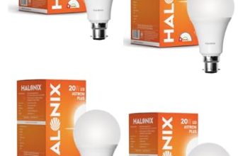Halonix 20W Led Bulb | Cool Day Light (6500K)| Base- B22 | Energy Efficient | Surge Protection | Pack of 4