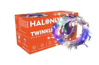 Halonix Twinkle 32 Feet Multicolor 46 Led Decorative Light | Diwali Lights For Decoration For Home | Fairy Light | Festival Light | Curtain Light For Decoration | String Light For Diwali | Pack Of 1