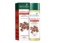 Biotique Berberry Milk Deep Cleanse Hydrating Makeup Remover For All Skin Types, 120Ml