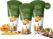 Lotus Botanicals Ubtan De-Tan Radiance | Infused With 24K Gold Face Wash(300 Ml)
