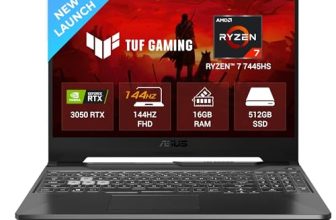 Asus Tuf A15 (2025), Amd Ryzen 7 7445Hs, Gaming Laptop(Rtx 3050,75W Tgp,16Gb Ddr5(Upgradeable Upto 64Gb )512Gb Ssd,Fhd,15.6″,144Hz,Rgb Keyboard,48Whrs,Windows 11,Graphite Black,2.3 Kg) Fa506Ncg-Hn199W